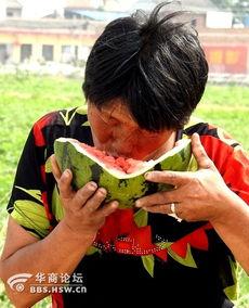 老太太吃瓜搞笑