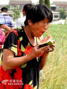 老太太吃瓜搞笑